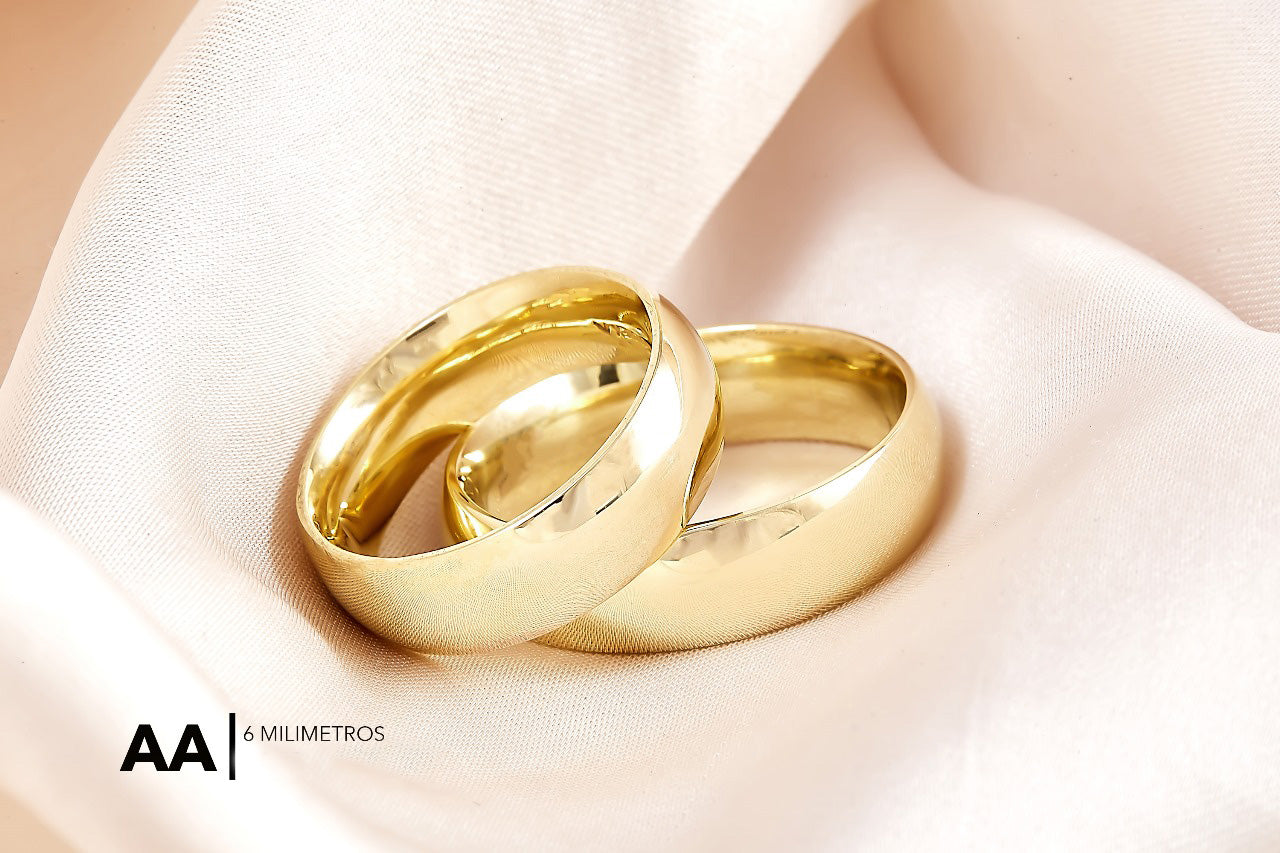 Argolla de Matrimonio Ultra Light 10K Modelo AA