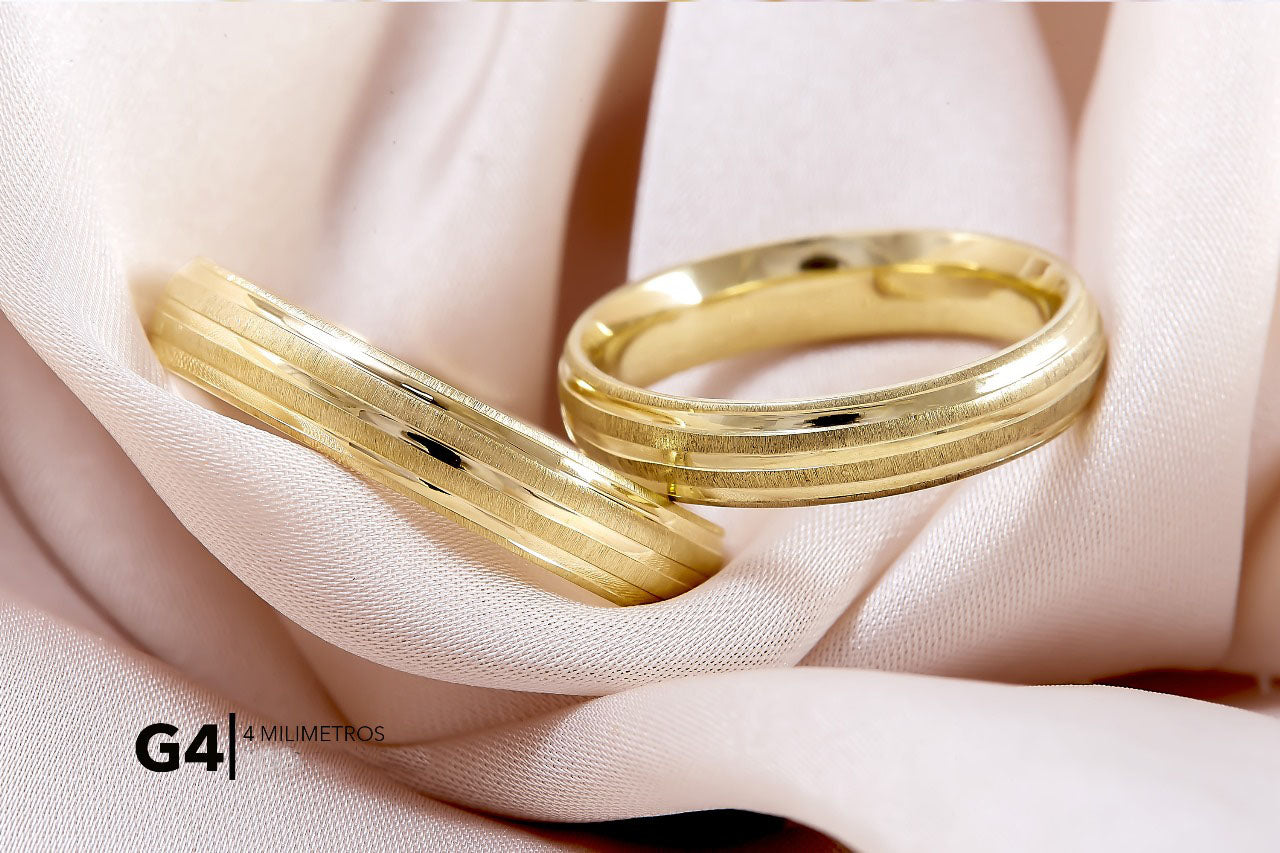 Argolla de Matrimonio Ultra Light 10K Modelo G4