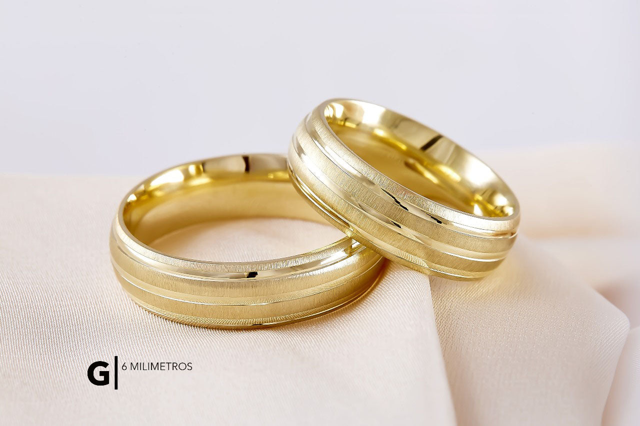 Argolla de Matrimonio Ultra Light 10K Modelo G