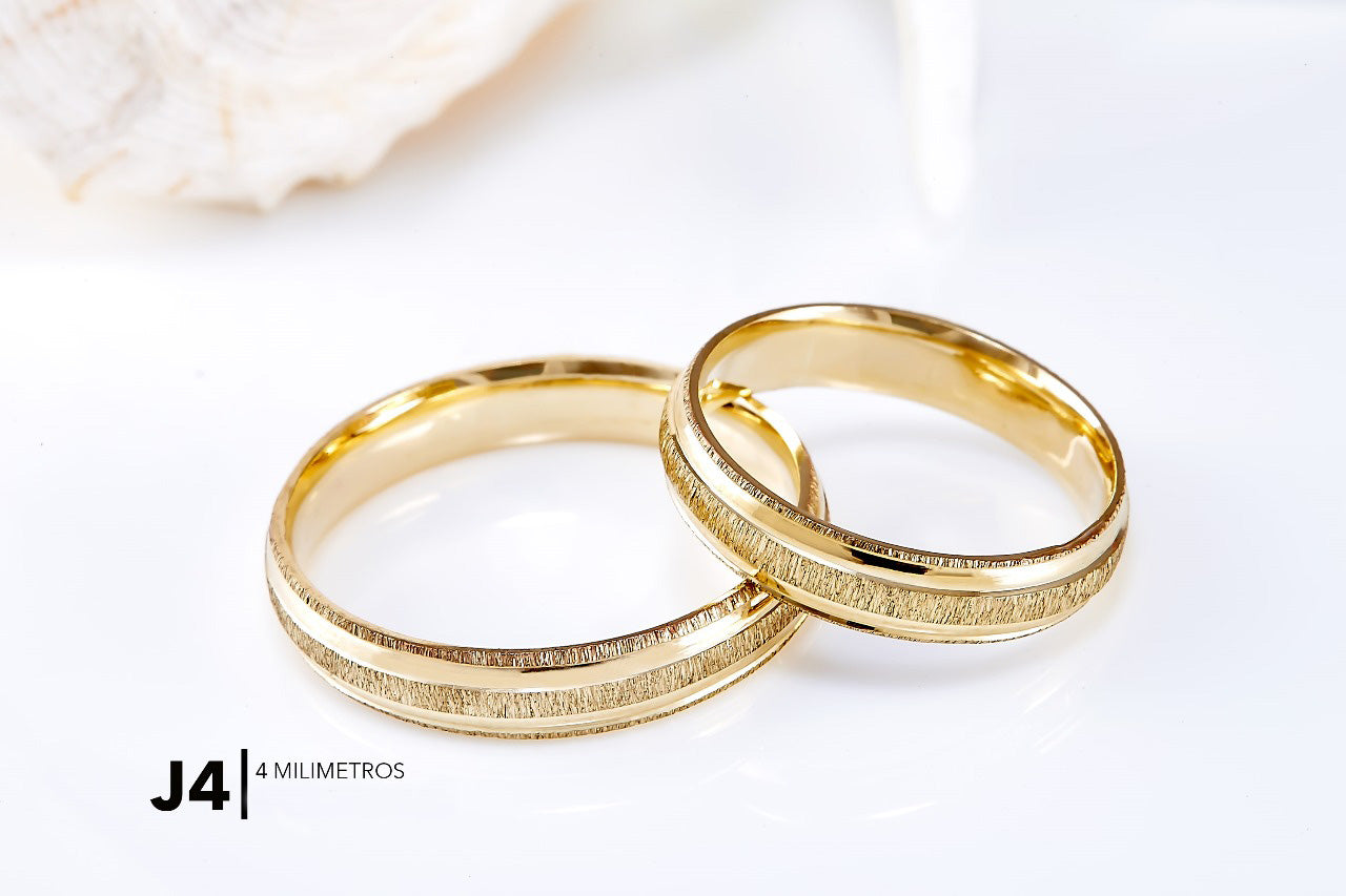 Argolla de Matrimonio Ultra Light 10K Modelo J4