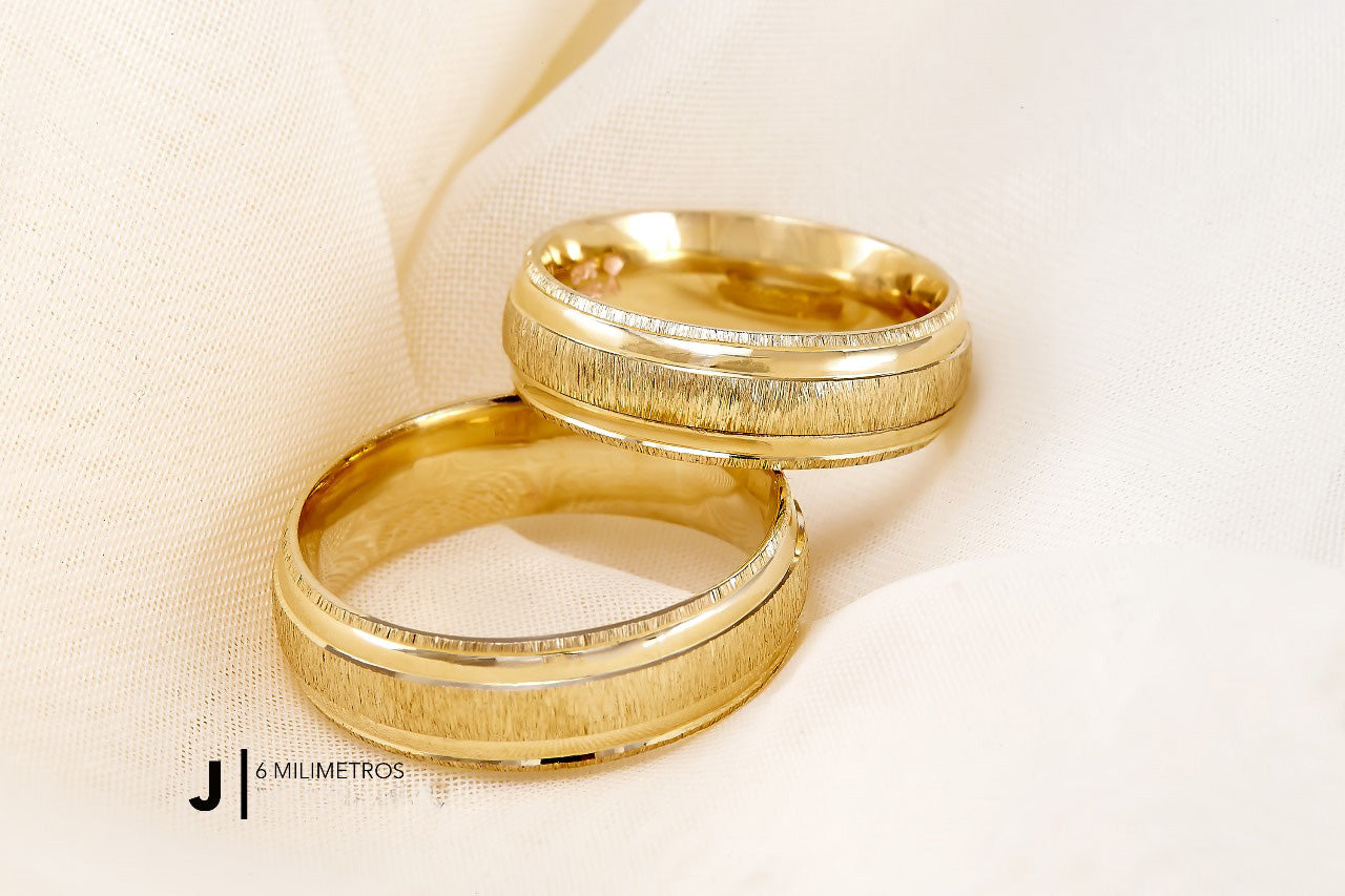Argolla de Matrimonio Ultra Light 10K Modelo J