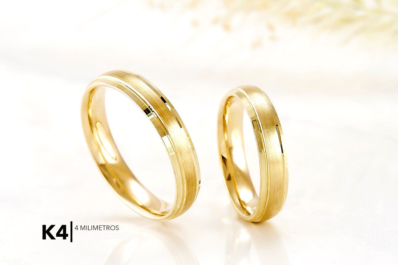 Argolla de Matrimonio Ultra Light 10K Modelo K4
