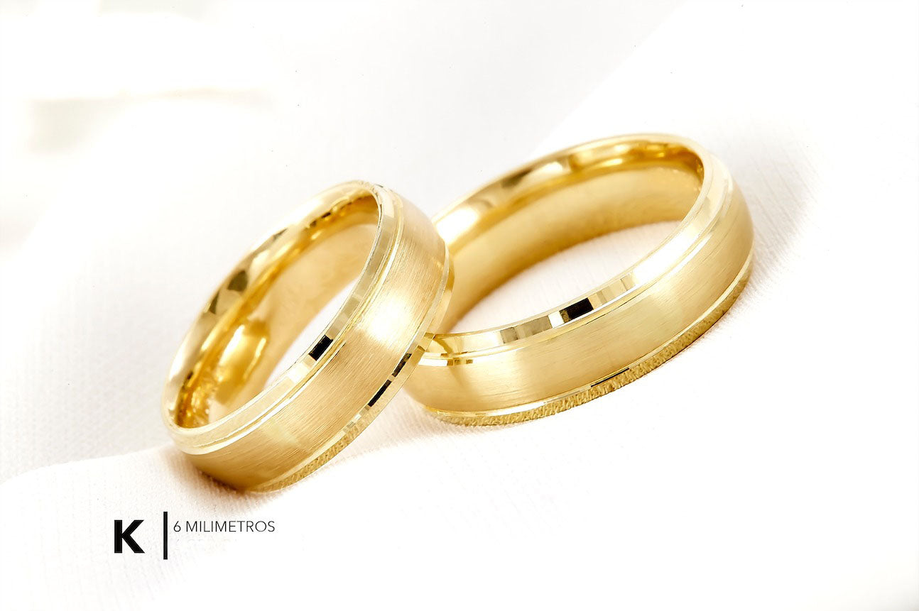 Argolla de Matrimonio Ultra Light 10K Modelo K