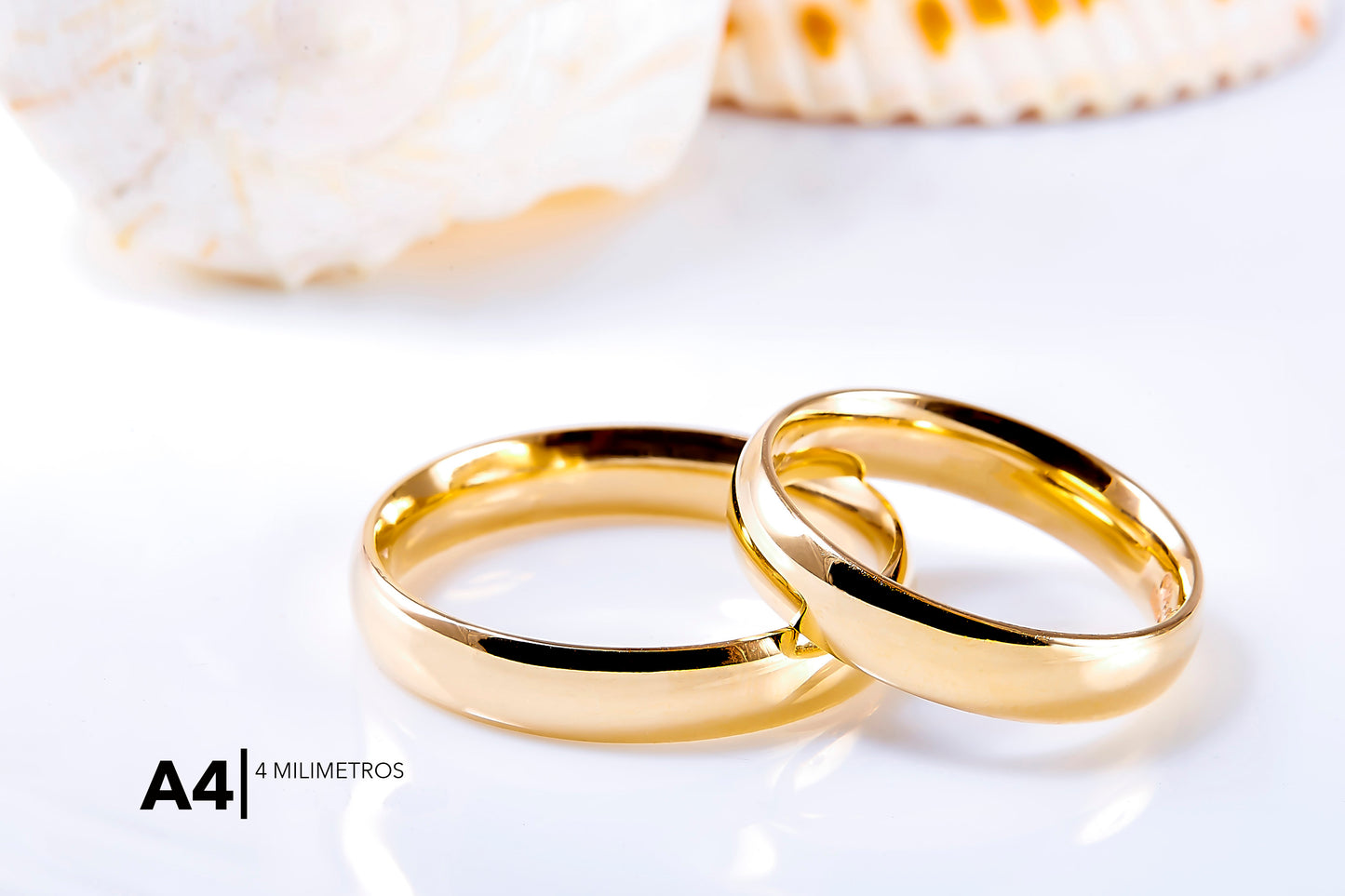 Argolla de Matrimonio Ultra Light 10K Modelo A4